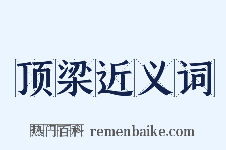 顶梁近义词是什么意思的图片
